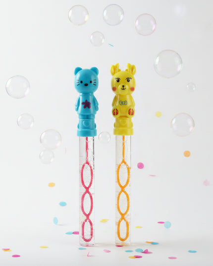 Packaged children's straw with cartoon character on a white background