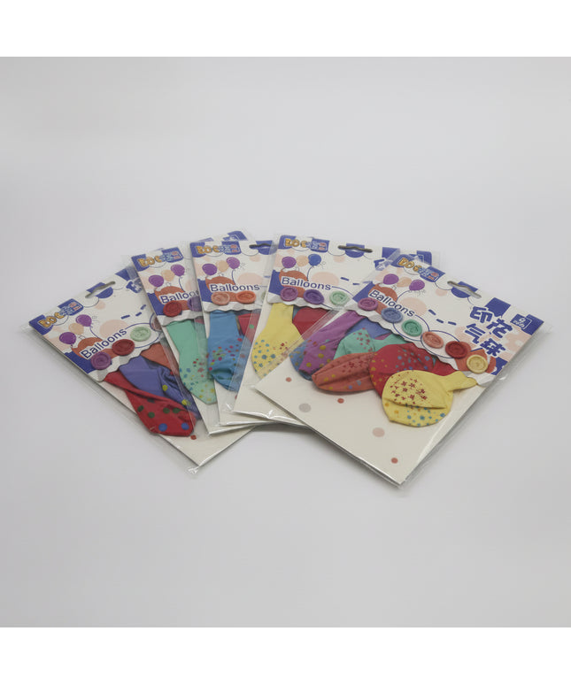 Colorful children's gloves in packaging on a white background