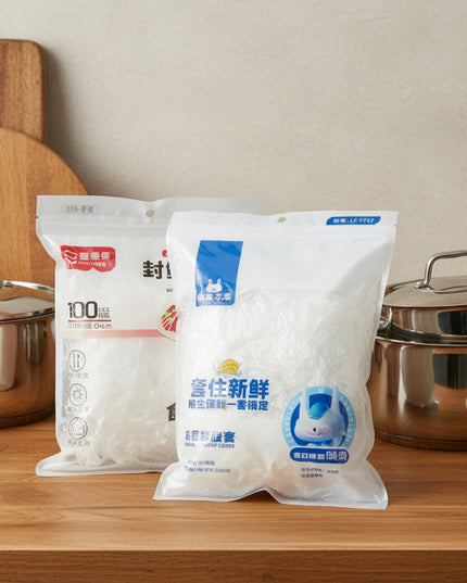 Fresh-Keeping Plastic Food Covers (100-Pack)