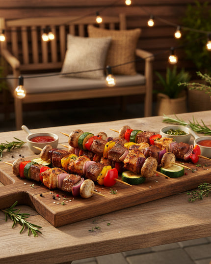 Carbonized Wooden Skewers 40pcs