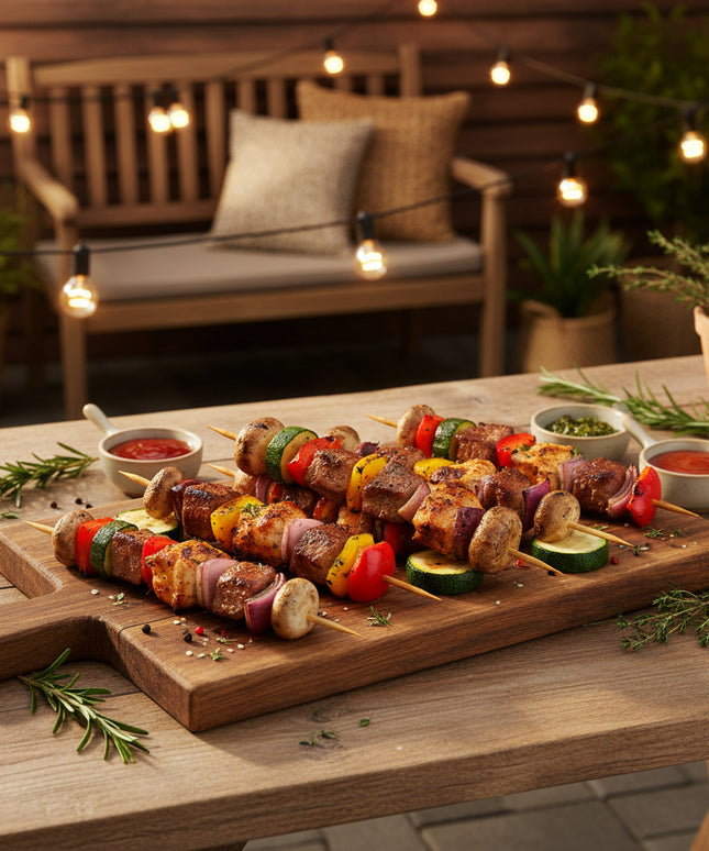 Carbonized Wooden Skewers 40pcs