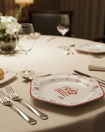 6-Pc 8 inch Hexagonal Plate