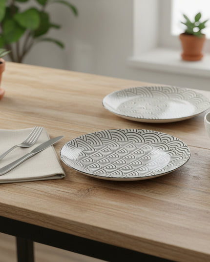 6-Pc Printing 8 inch Flat Plate