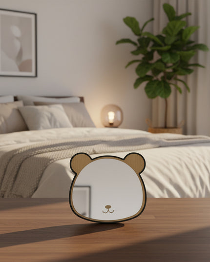 Bear Face Tabletop Mirror