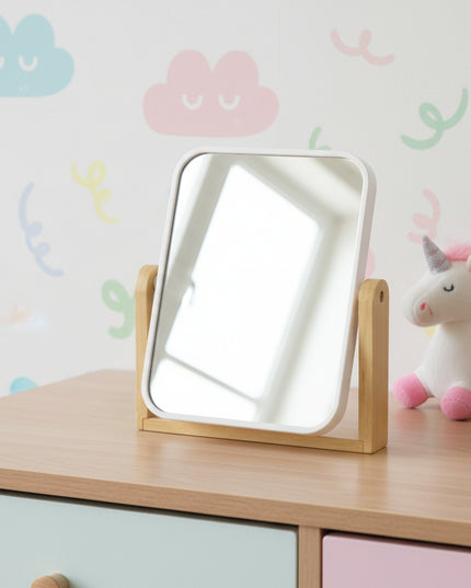 Bamboo Rectangular Tabletop Mirror