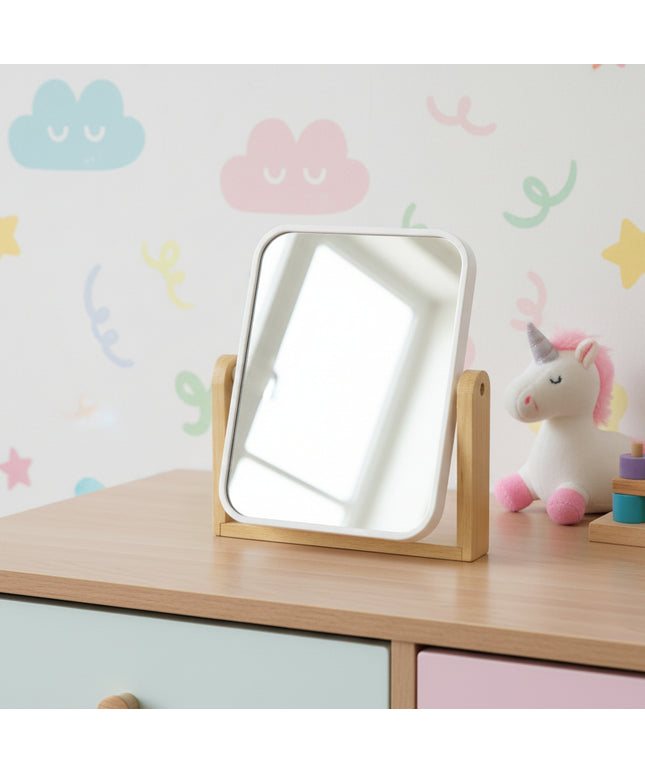 Bamboo Rectangular Tabletop Mirror