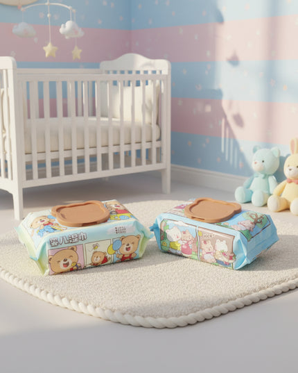 4-Pack Happy Bear Wet Wipes
