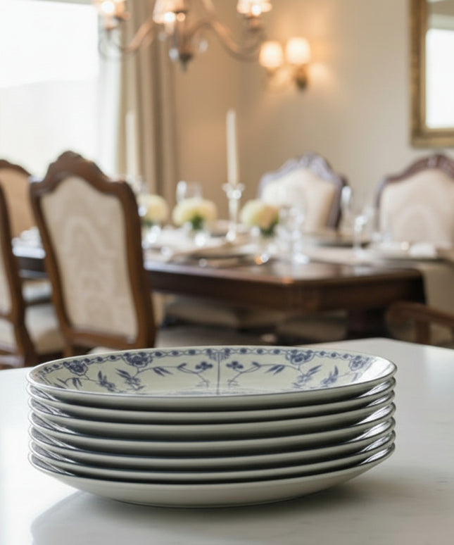 6-Pc Printed 8 inch Dinner Plate