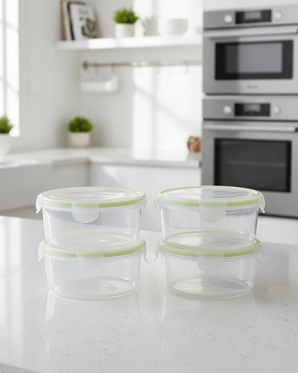 4-Pc Circular Refrigerator Container