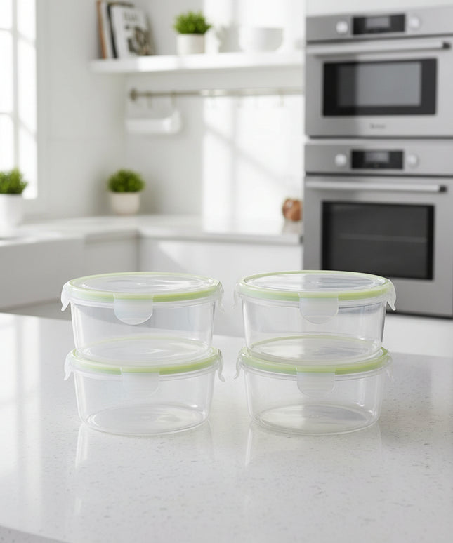 4-Pc Circular Refrigerator Container