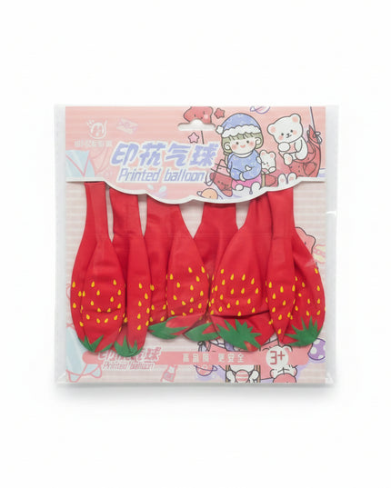 Strawberry Balloon (6 Pack)