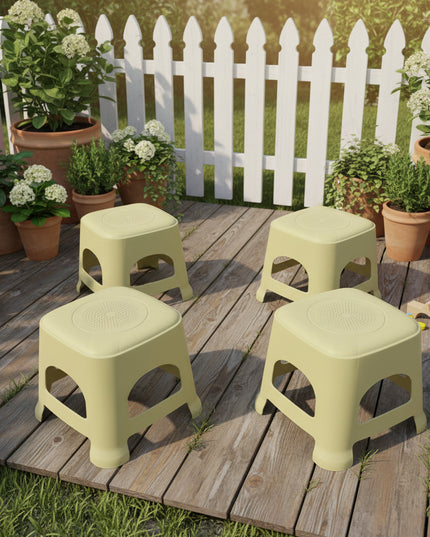 4-Pc Toddler Matte Plastic Stool