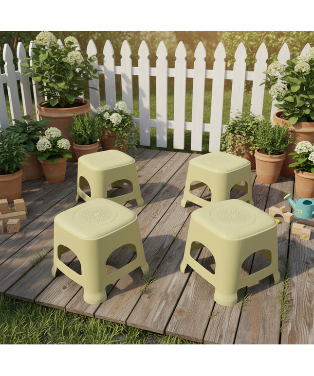 4-Pc Toddler Matte Plastic Stool