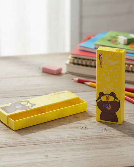 Cartoon-Theme Single Compartment Pencil Case