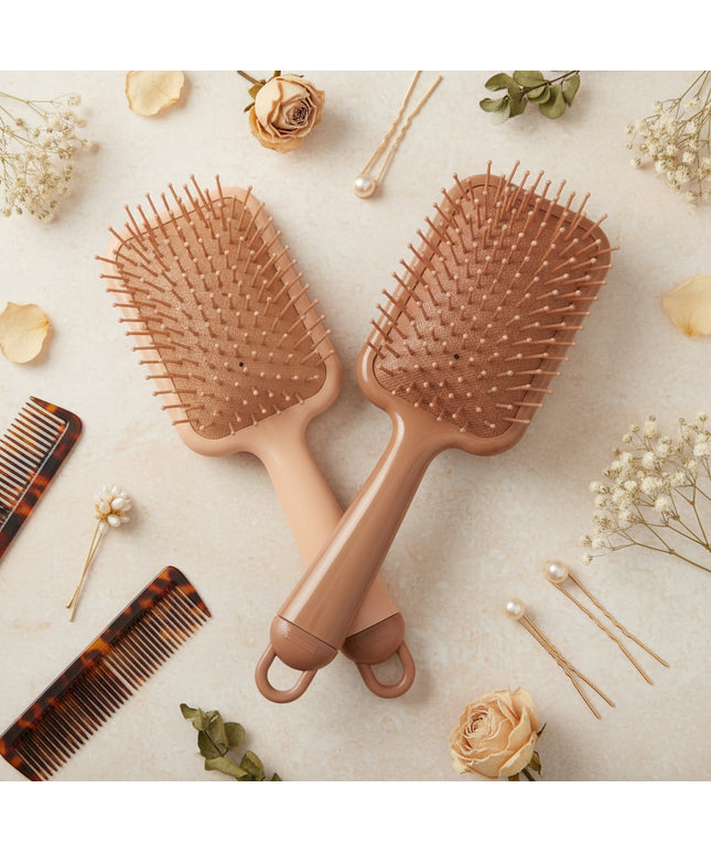 Brown Square Air Cushion Comb