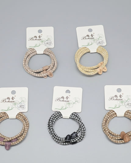 3-Pc Curry Colored Ponytail Holders