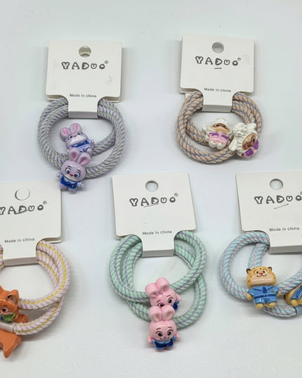 Two Color Cartoon Accessories Rubber Bands