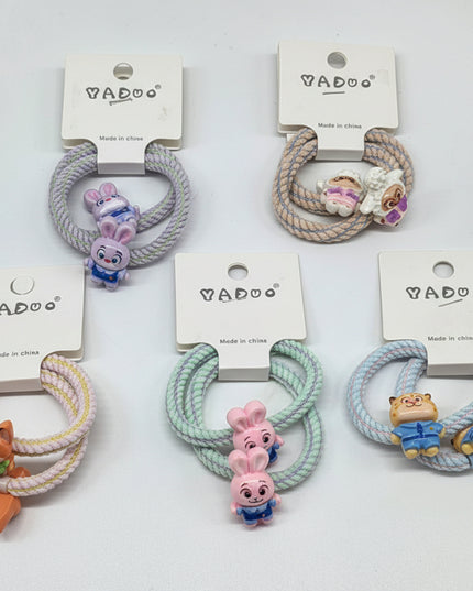 Cartoon Accessories Ponytail Holders (2-Pcs)