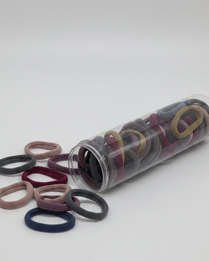 Dark Colour Ponytail Holders (50-Pcs)