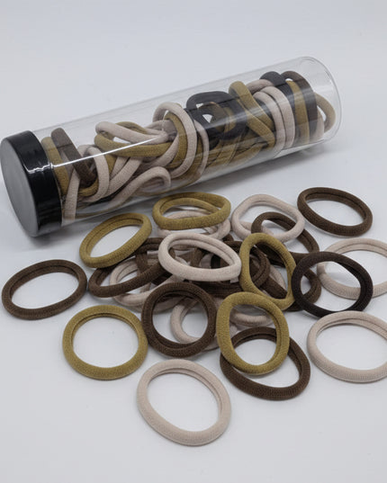 Bucket Fifty Hair Ties (Coffee Color)