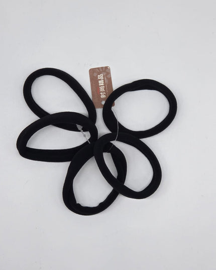 Five Black Simple Elevator Rubber Bands