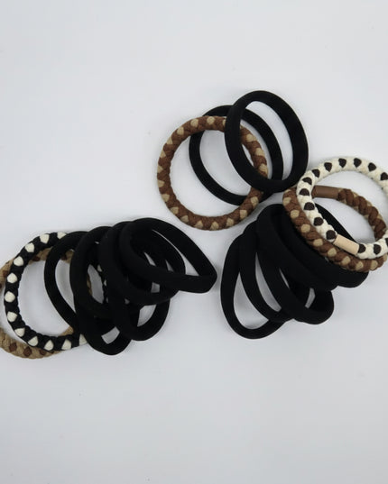8-Pc Combination Design Ponytail Holders
