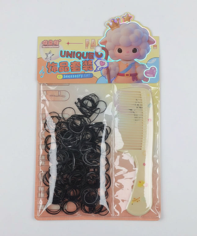 Pocket Black Pull Continuous Comb Combination