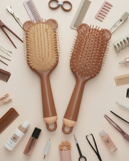Brown Air Cushion Oval Comb