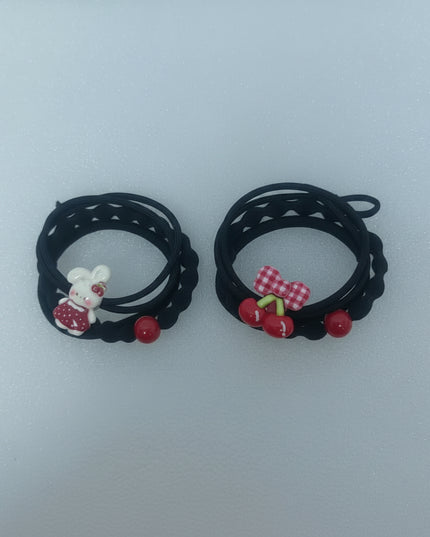 Three Cartoon Cherry Accessories Rubber Tendons