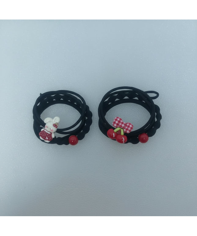 Three Cartoon Cherry Accessories Rubber Tendons