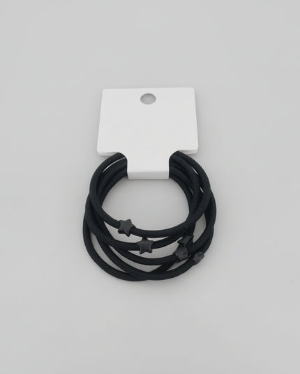 Boxed Five Black Base Rubber Bands