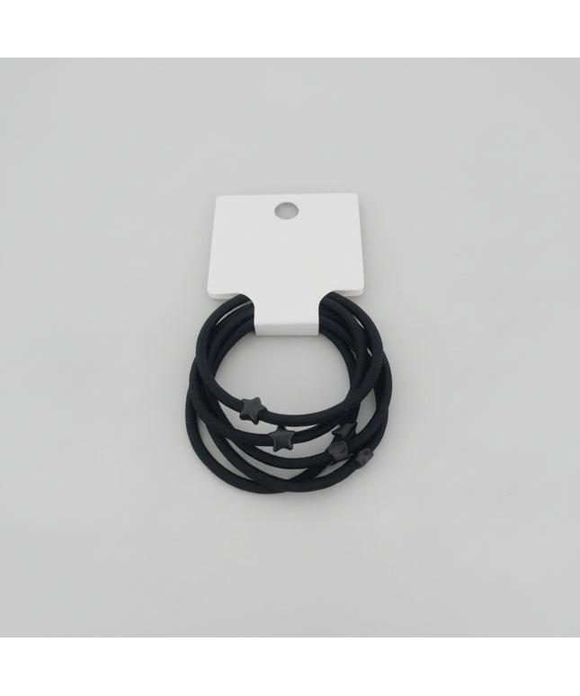 Boxed Five Black Base Rubber Bands