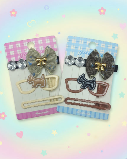 3-Pc Multi-Design Hair Pins