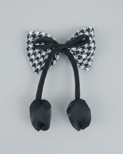 Tulip Check Bow-Tie Hair Pin
