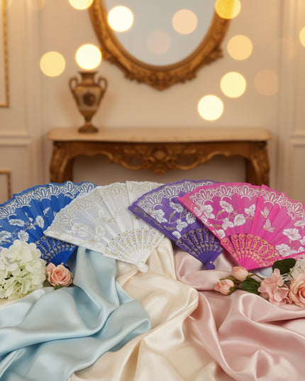 Bronzing Butterfly Folding Fan