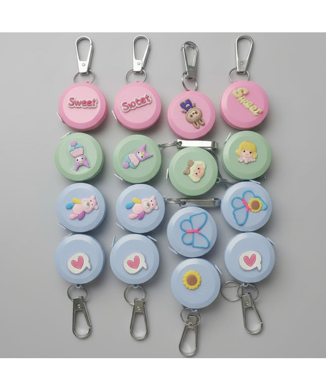 Cartoon Tape Measure Ear Scoop Key Chain (1.5 meters)
