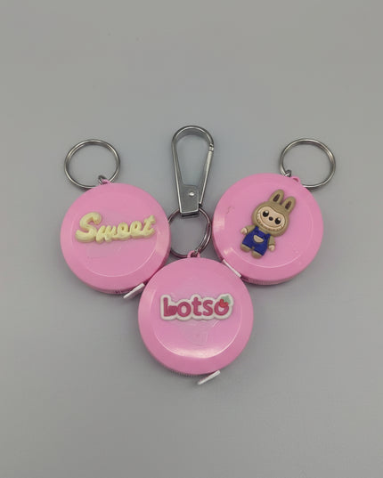Cartoon Tape Measure Ear Scoop Key Chain (1.5 meters)