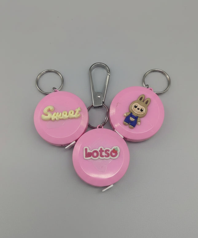Cartoon Tape Measure Ear Scoop Key Chain (1.5 meters)