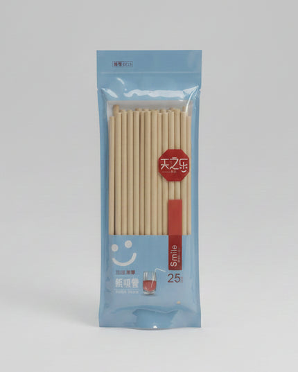 Disposable Thick Paper Straw (25-Pack)