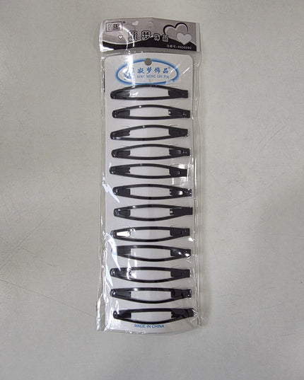 12-Pc Black BB Hair Pins