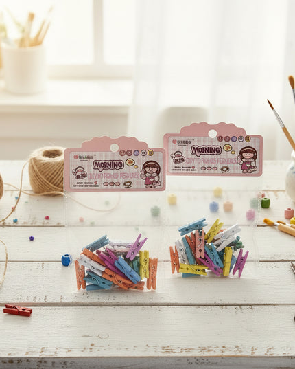 Decorative Color Small Wooden Clip