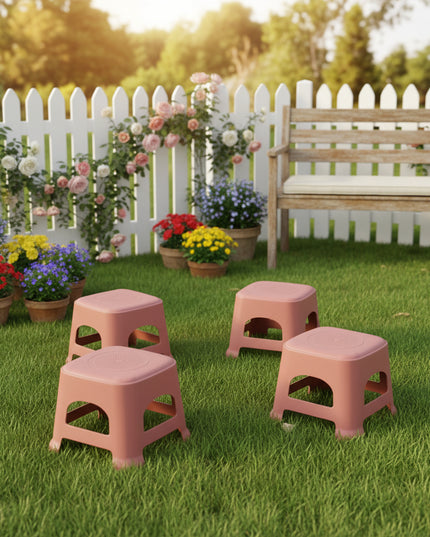 4-Pc Toddler Matte Plastic Stool