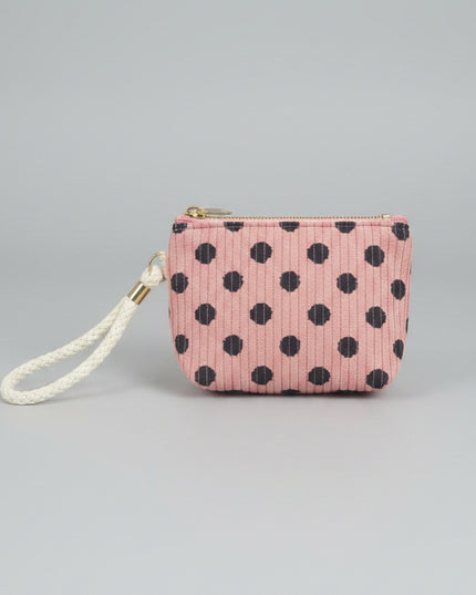 Corduroy Polka Dot Bag (portable)