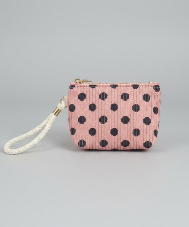 Corduroy Polka Dot Bag (portable)
