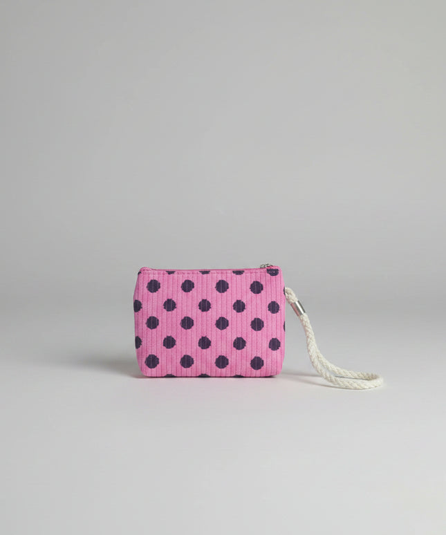 Corduroy Polka Dot Bag (portable)