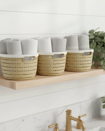 Rattan Round Storage Basket