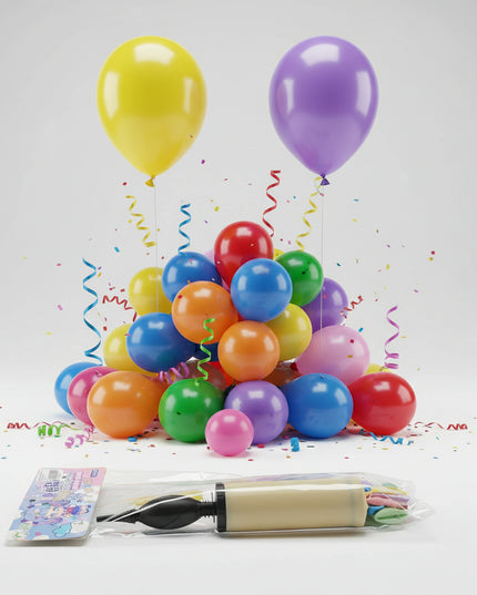 15-Pcs Balloons With Pump Combo