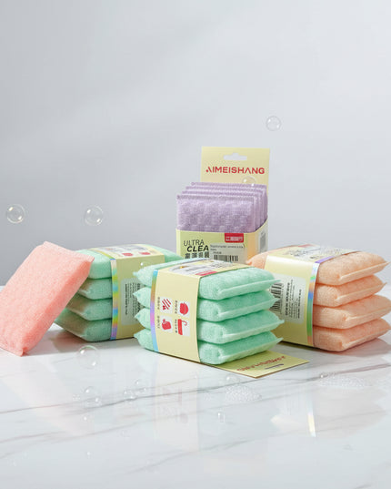 Stack of colorful paper towels on a black background