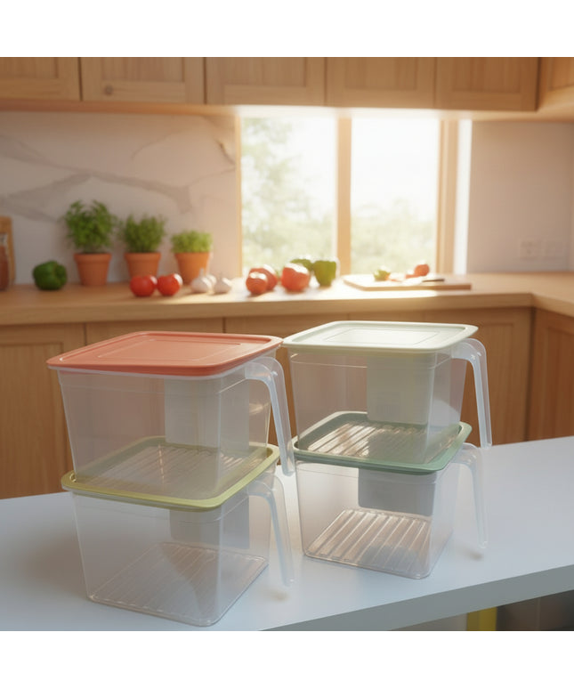4-Pc Square Fresh-Keeping Container