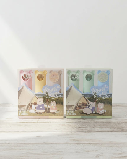 3-Pack Hiking Bear Highlighters